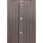 Brunello Cucinelli Brown Cotton Shortsleeve Shirt
