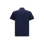 Moose Knuckles Blue Cotton Polo Shirt