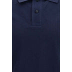 Moose Knuckles Blue Cotton Polo Shirt