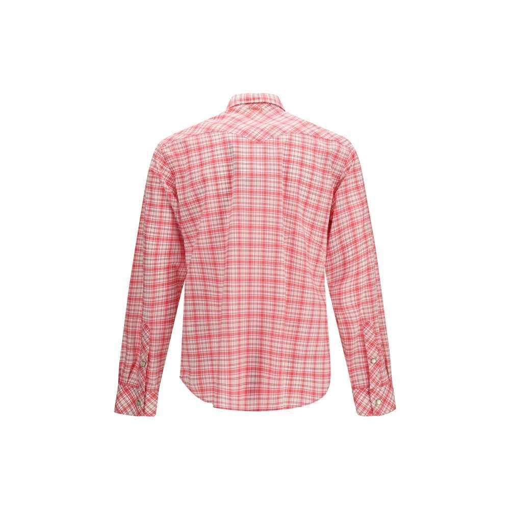 Versace Multicolor Cotton Pattern Shirt