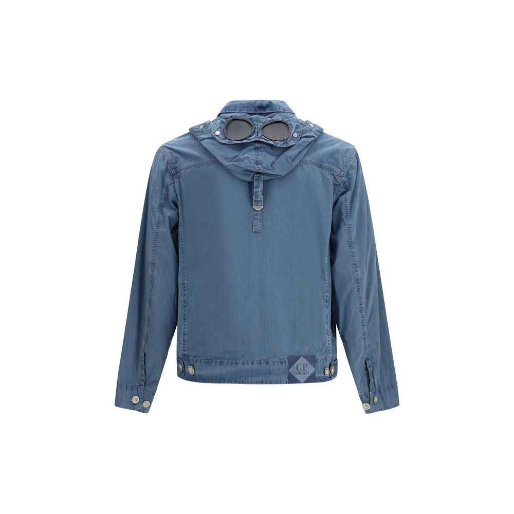 C.P. Company Blue Cotton Full-Length Jacket