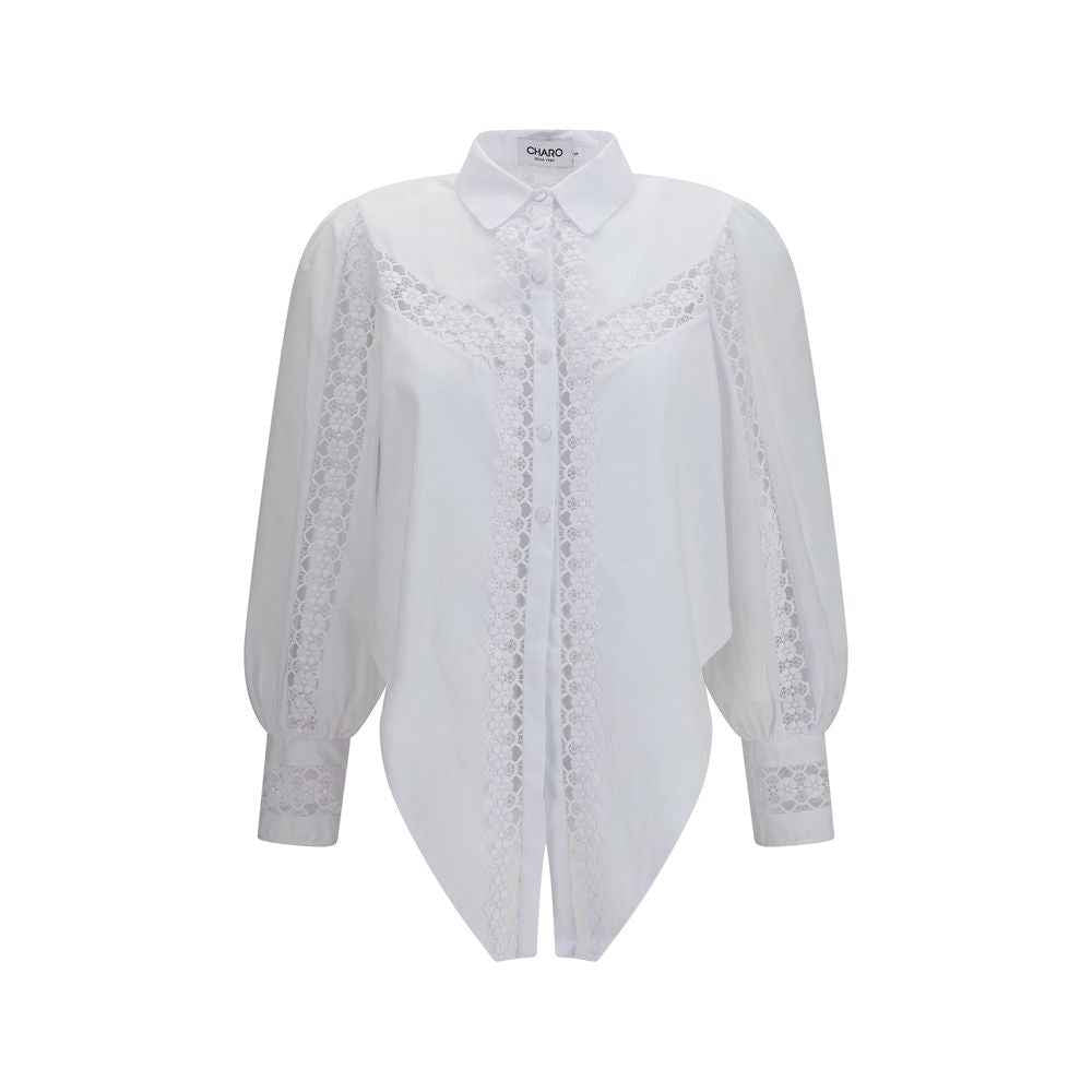 Charo Ruiz White Cotton Blouse