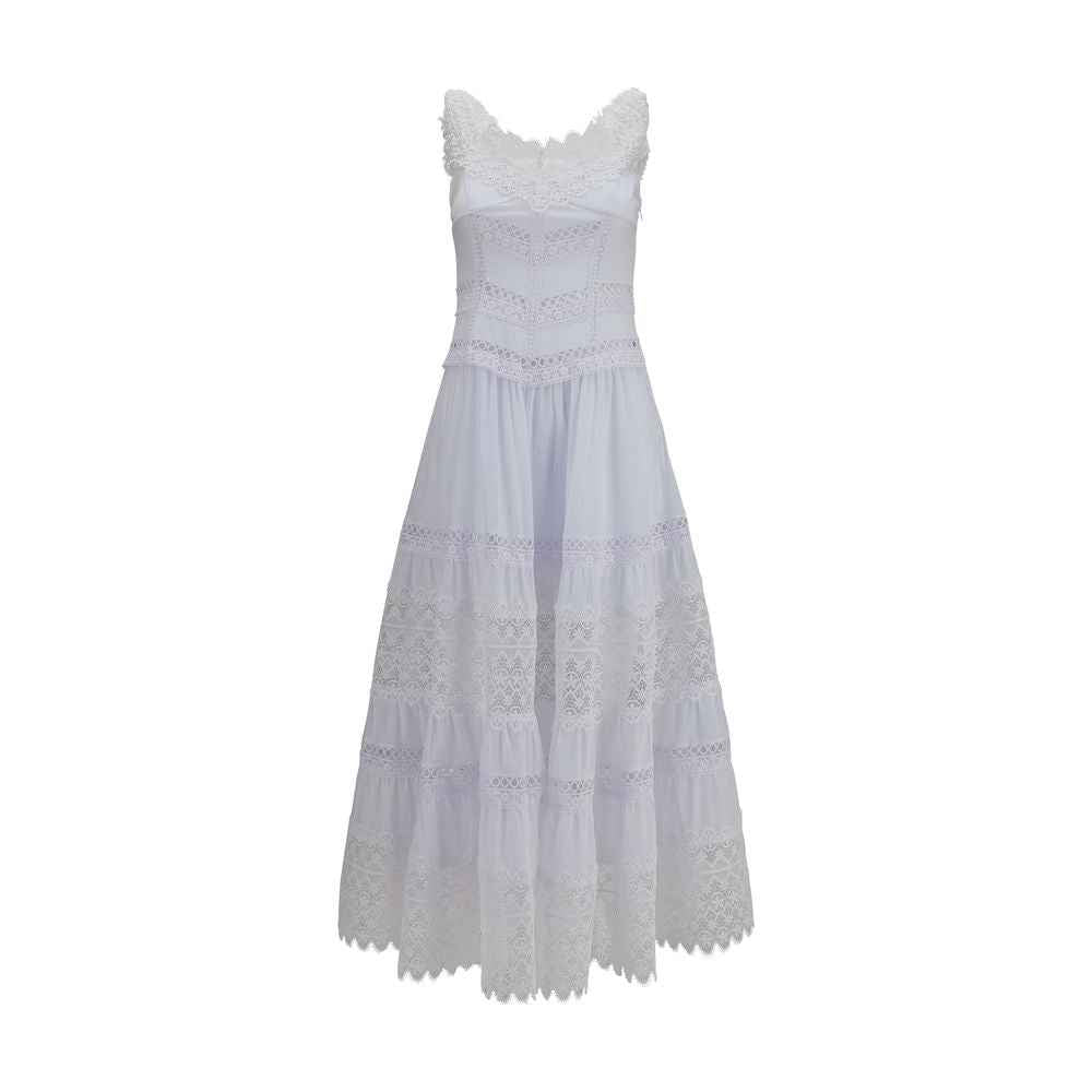 Charo Ruiz White Cotton Casual Dress