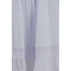 Charo Ruiz White Cotton Casual Dress