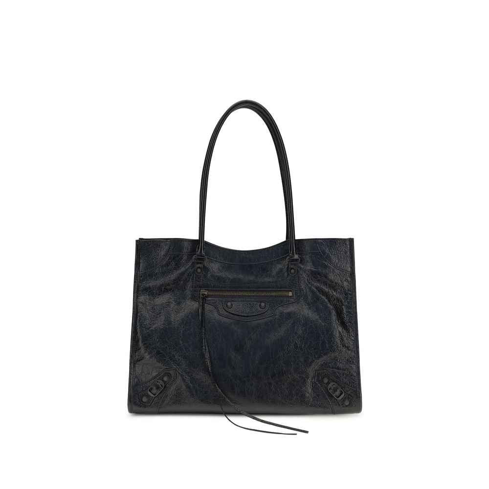 Balenciaga Black Lamb Ovis Aries Aries Shoulder Bag