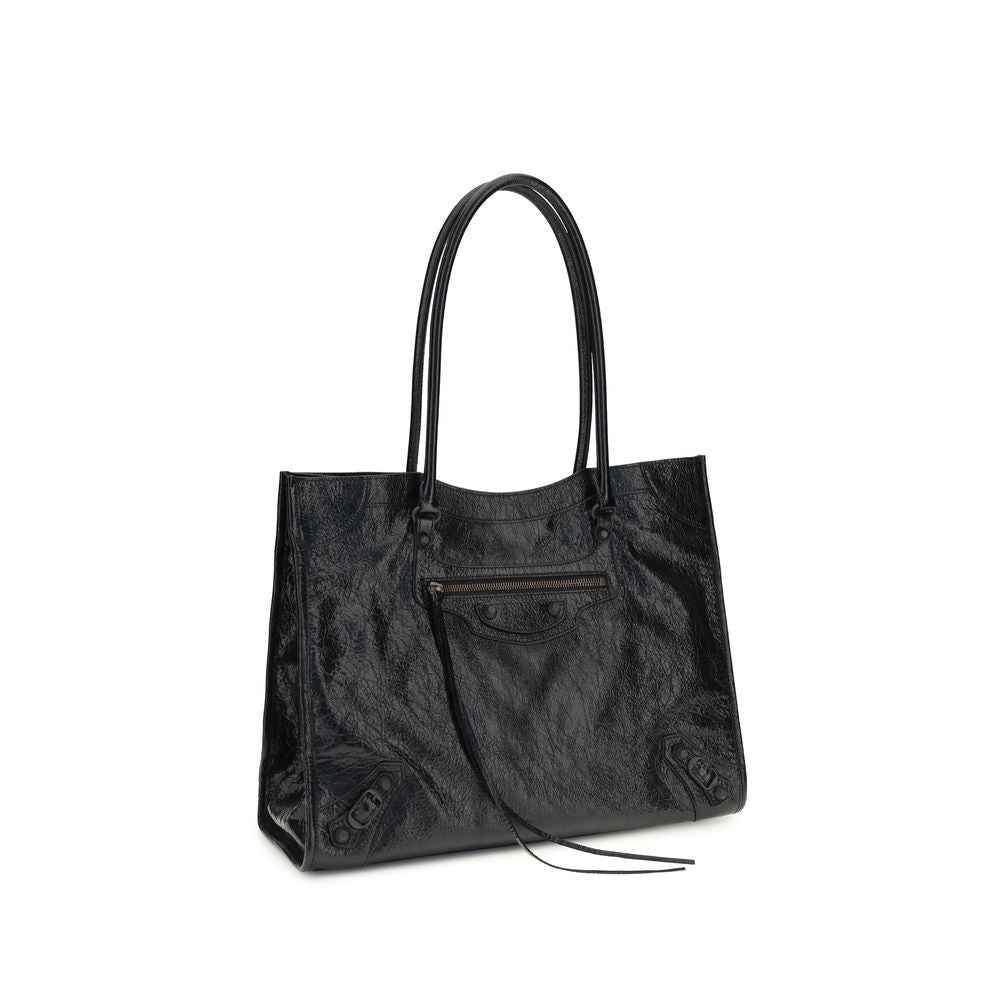 Balenciaga Black Lamb Ovis Aries Aries Shoulder Bag