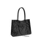Balenciaga Black Lamb Ovis Aries Aries Shoulder Bag
