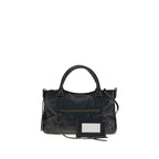 Balenciaga Black Lamb Ovis Aries Aries Shoulder Bag