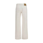 Ami Paris White Cotton Straight-Leg Jeans