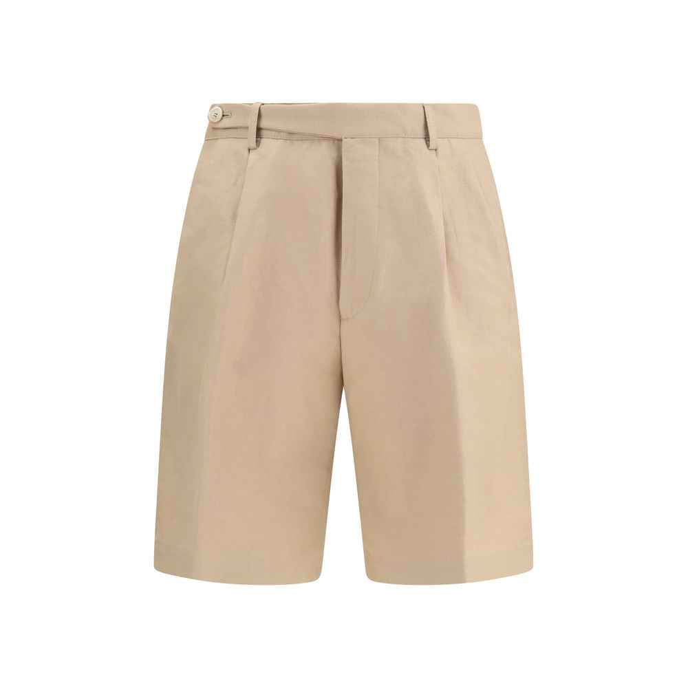 Brunello Cucinelli Beige Cotton Bermuda Shorts