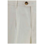 Brunello Cucinelli White Linen Casual Pants