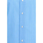Finamore Blue Cotton Pattern Shirt
