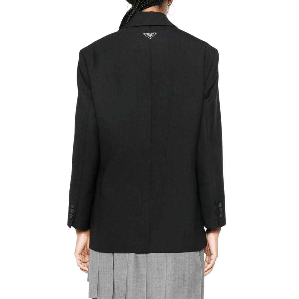 Prada Black Virgin Wool Blazer