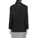 Prada Black Virgin Wool Blazer