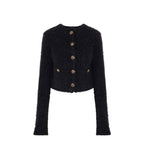 Balenciaga Black Cotton Cardigan