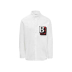 Burberry White Cotton Dress Shirt