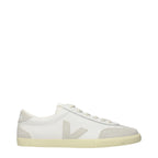 Veja White Leather Low Top Sneakers