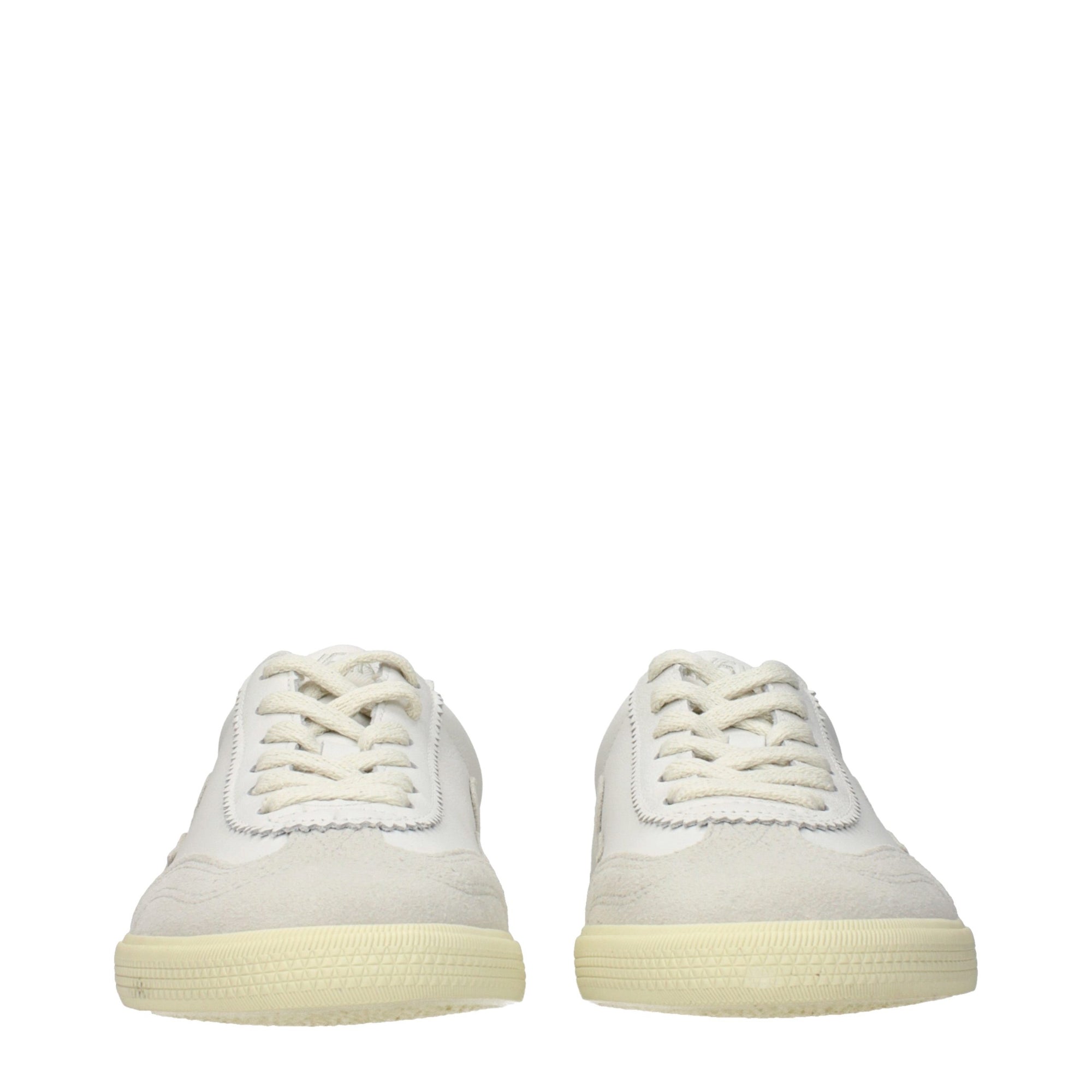 Veja White Leather Low Top Sneakers