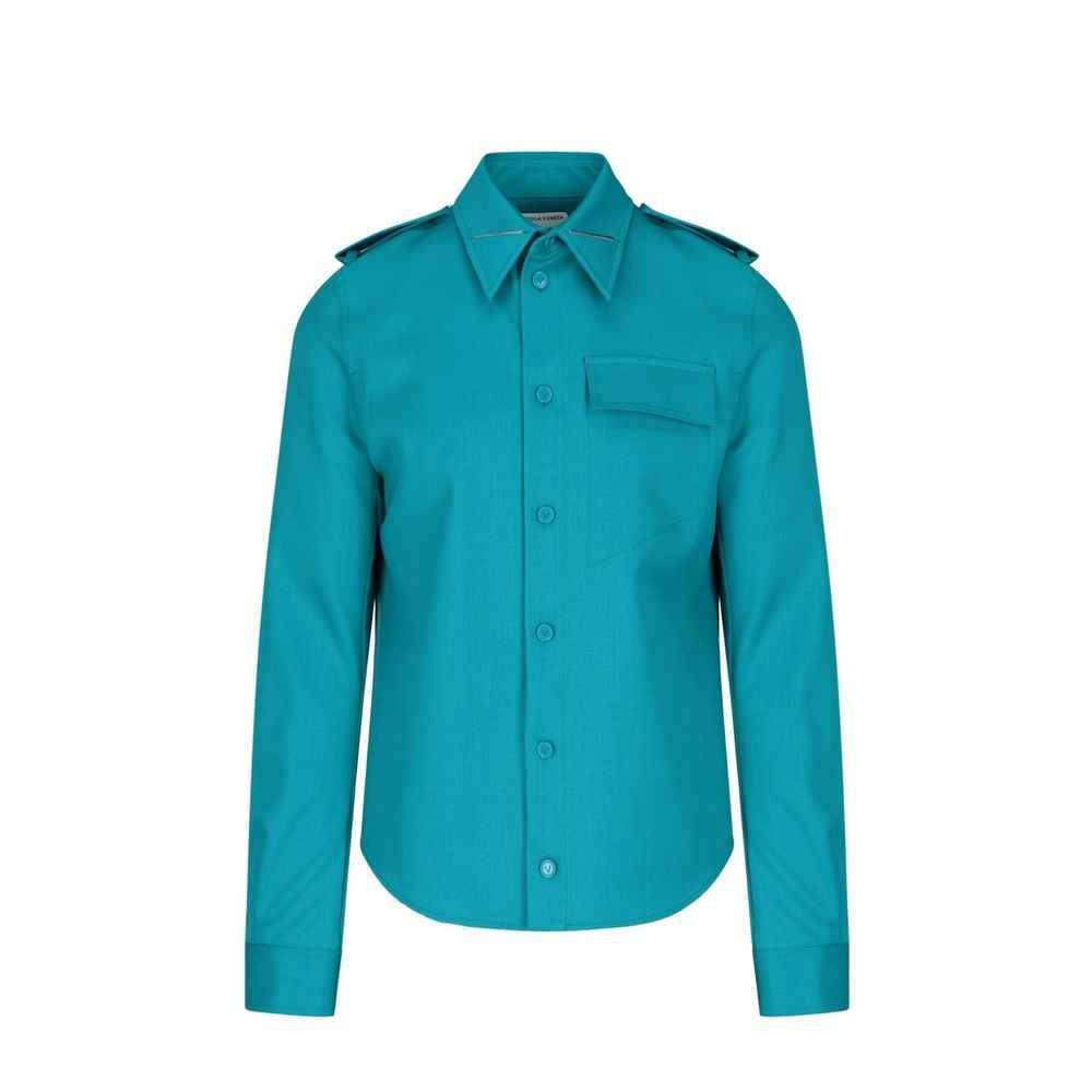 Bottega Veneta Bicolor Elastane Dress Shirt