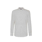 Dolce & Gabbana White Cotton Pattern Shirt