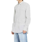 Dolce & Gabbana White Cotton Pattern Shirt