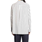 Dior White Cotton Pattern Shirt