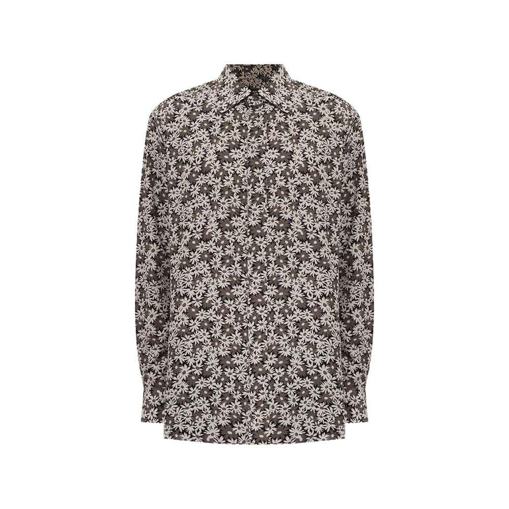 Tom Ford Bicolor Cotton Pattern Shirt