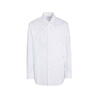 Valentino White Cotton Dress Shirt