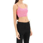 Versace Multicolor Elastane Tank Tops