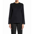 Jil Sander Black Cotton Long Sleeve T-Shirt