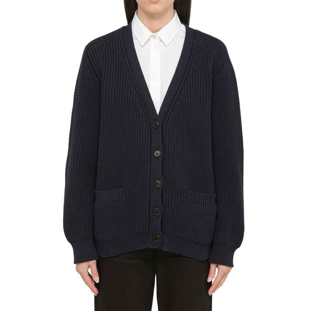 Prada Blue Cotton Cardigan