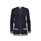 Thom Browne Blue Cotton Cardigan