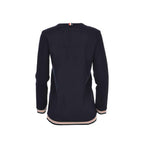 Thom Browne Blue Cotton Cardigan