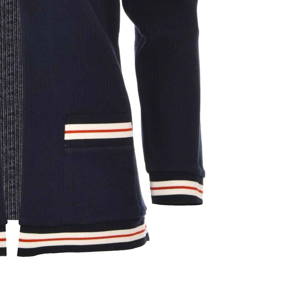 Thom Browne Blue Cotton Cardigan