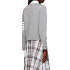 Thom Browne Gray Wool Cardigan