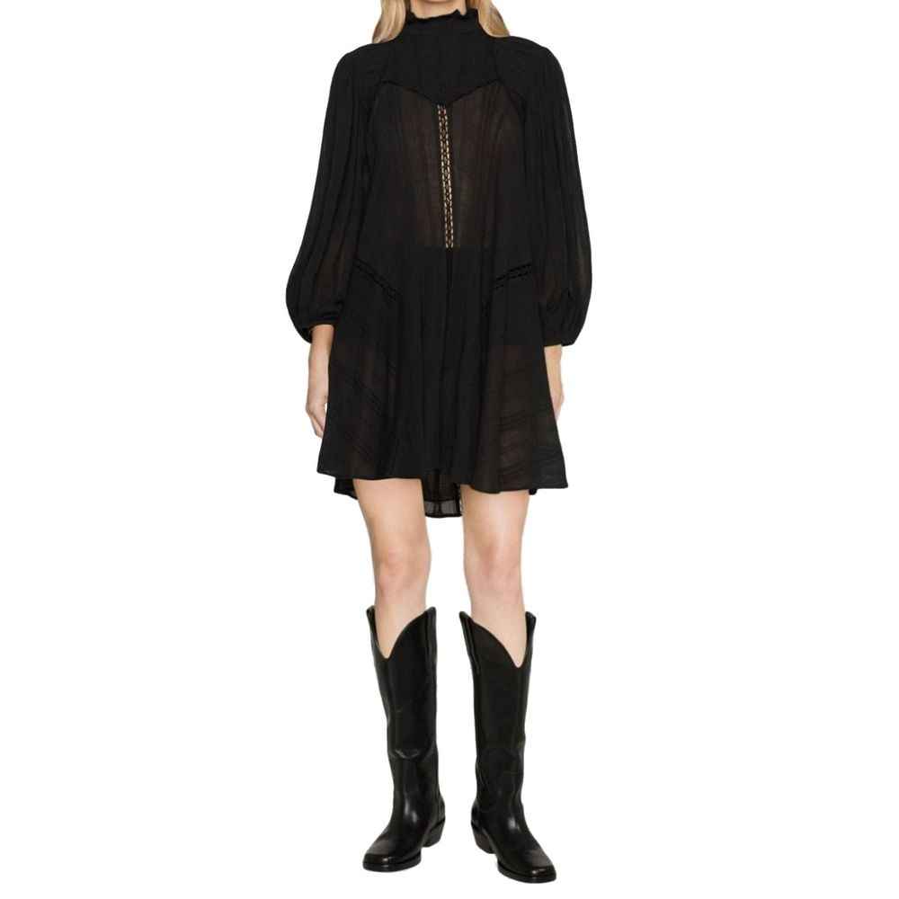 ISABEL MARANT ETOILE Black Cotton Casual Dress