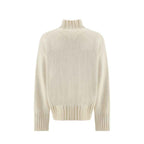 Jil Sander White Silk Sweatshirt