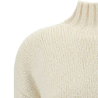 Jil Sander White Silk Sweatshirt