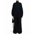 Jil Sander Black Wool Turtleneck