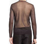 Valentino Brown Silk Sweatshirt