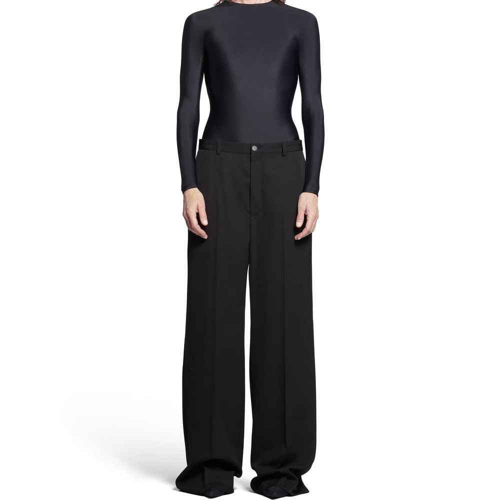 Balenciaga Black Wool Flared Pants