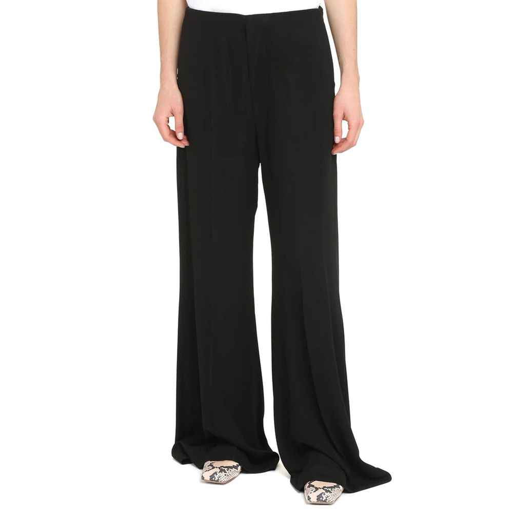 Maison Margiela Black Viscose Casual Pants