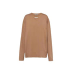 Prada Brown Cotton Long Sleeve T-Shirt