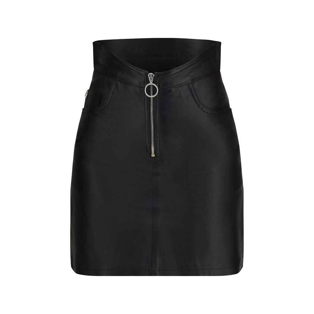 Fiorucci Black Lamb Leather Mini Skirt