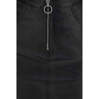 Fiorucci Black Lamb Leather Mini Skirt