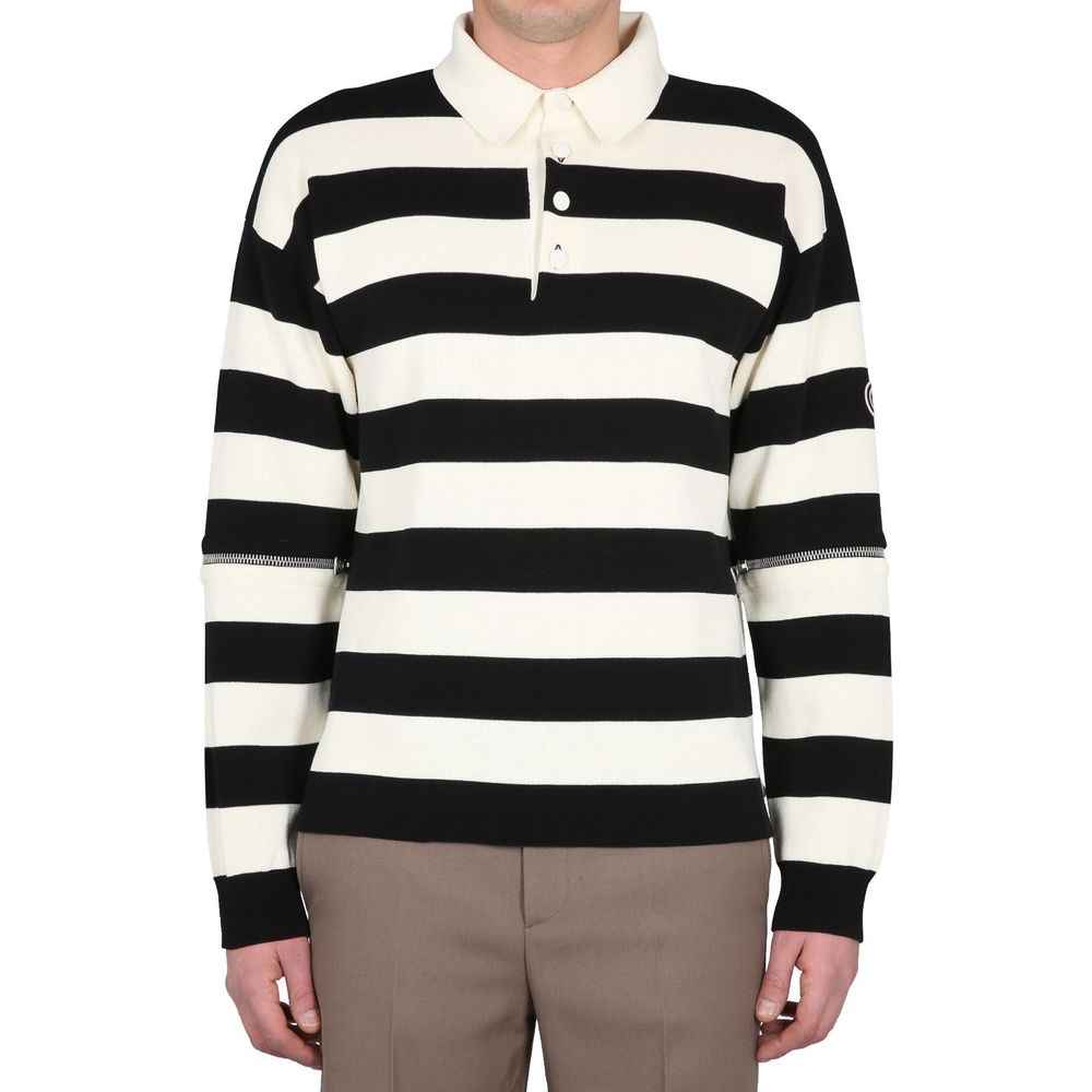 Gucci White Cotton Polo Shirt