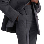 Prada Gray Elastane Pants