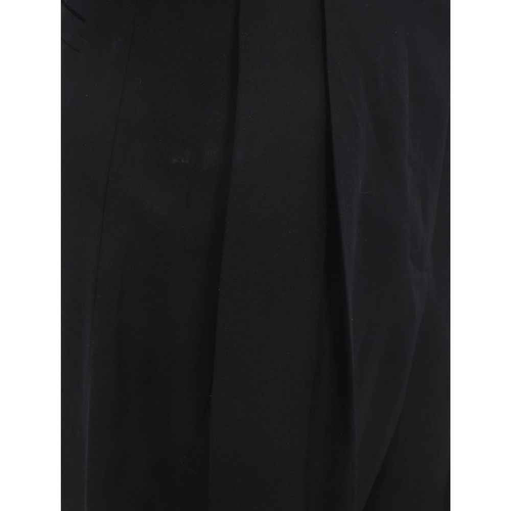 Salvatore Ferragamo Black Silk Casual Pants