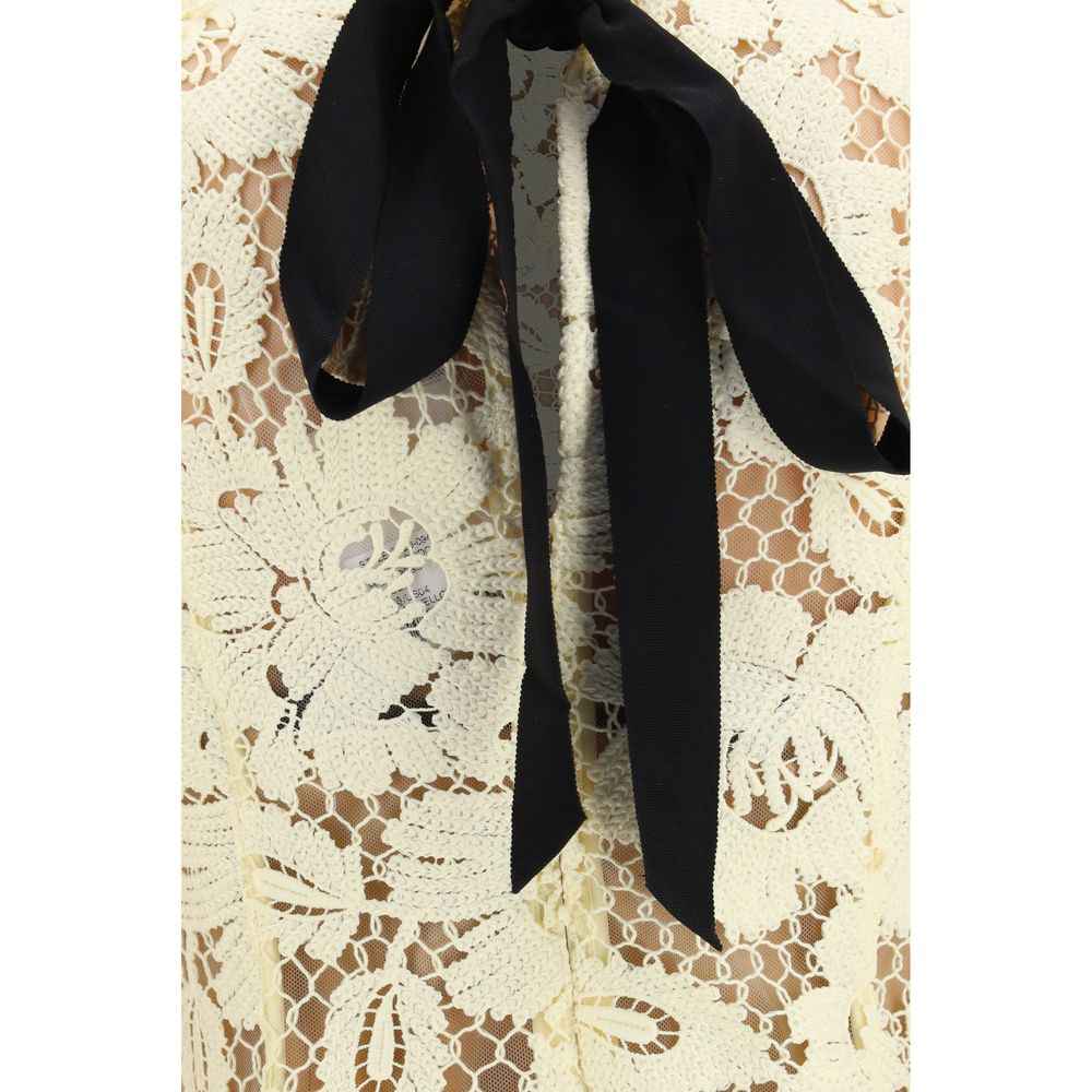 Self-Portrait Bicolor Polyester Casual Dress