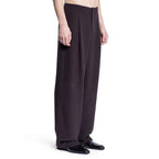 Saint Laurent Brown Silk Dress Pants
